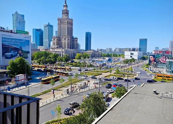 Marszalkowska Apartment Best Outdoor View Balcony And Shower